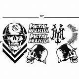 Mulisha Metal Decals Ballzbeatz Logo sketch template