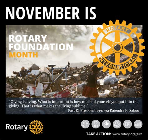 rotary mini poster ry  november rotary foundation month  gt