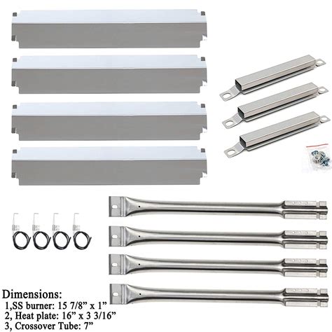 commercial series  plates gas grill burner char broil replacement parts kit  ebay