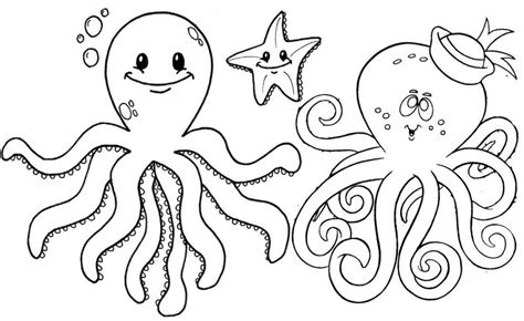 top ten funny octopus coloring pages  kids coloring pages