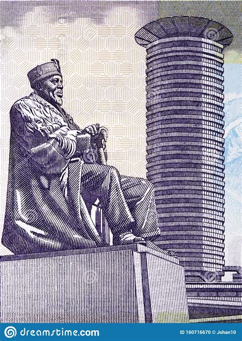 statue  president jomo kenyatta  portrait stock photo image  portrait kenyan