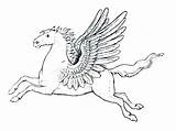 Pegasus Coloring Pages Greek Mythology Mythological Olympus Horse Roman Creatures Realistic Wings Monsters Stellar Code Printable Draw Flying Constellation Gif sketch template