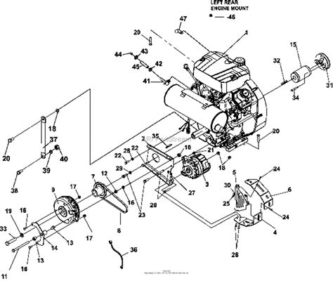bunton bobcat ryan    wd hp kohler ac gas parts diagram  kohler gas engine