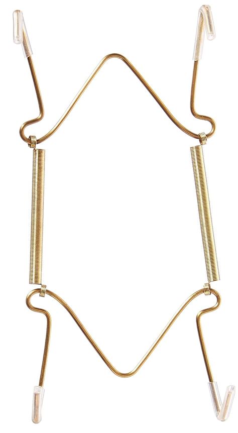 amazoncom  houseware adjustable brass plate hanger  vinyl sheathed hooks