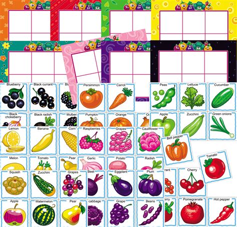 toys games fruits  vegetables toddler  preschool sorting mat
