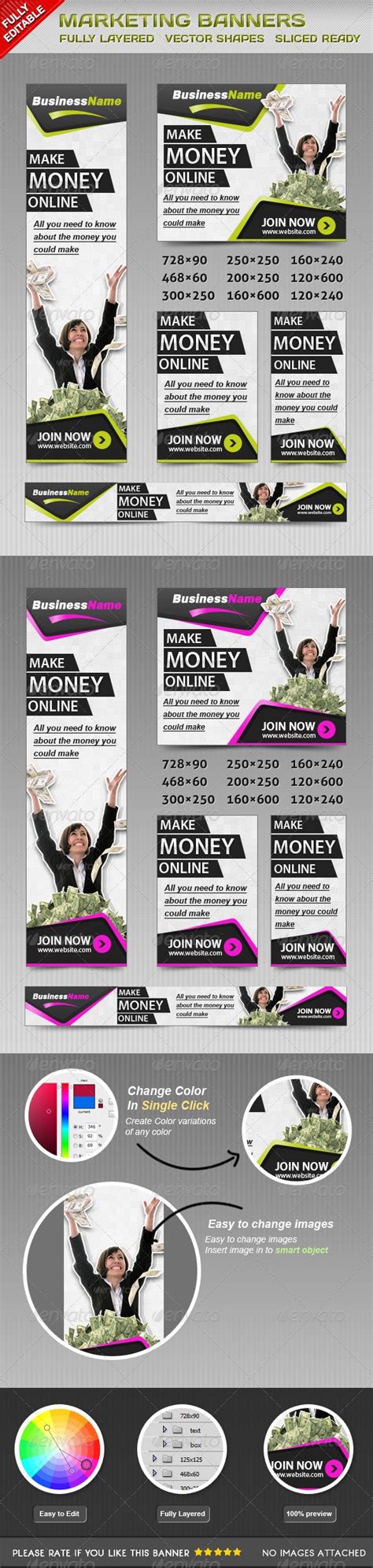 marketing banners web elements graphicriver