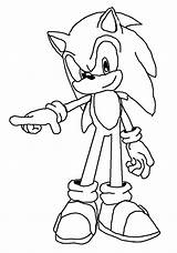 Sonic Coloring Pages Hedgehog Kids Colors Printable sketch template