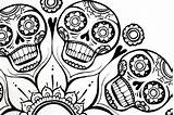 Caveira Mexicana Suger Printablecolouringpages sketch template