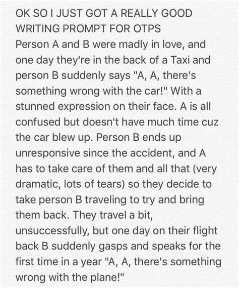 imagine  otp  sad  writing prompts romance writing
