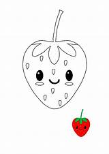 Strawberry Coloring Coloring1 sketch template