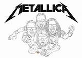 Metallica Nirvana Getdrawings Guns Printablecolouringpages Collab Colorir sketch template