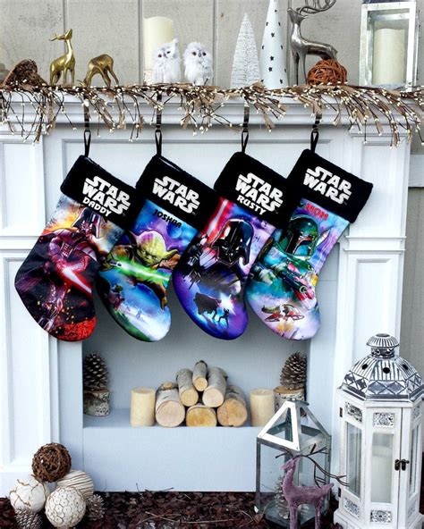 Star Wars Christmas Stockings Yoda Darth Vader Boba Fett Officially
