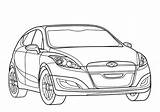 Hyundai Coloring Pages Categories sketch template