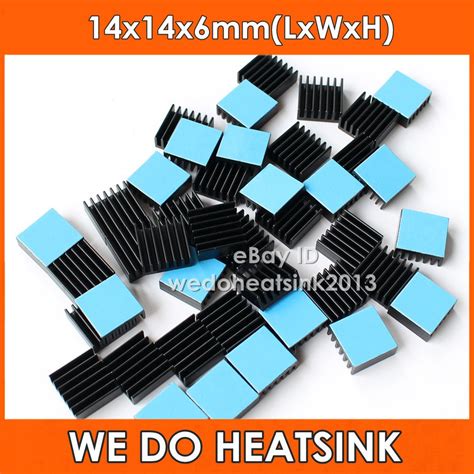 pcs heatsink mm aluminum heat sink  thermal pad  chipset ic ebay