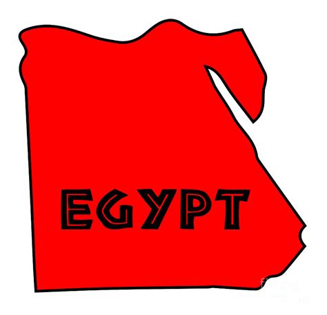 egypt red silhouette digital art  bigalbaloo stock fine art america
