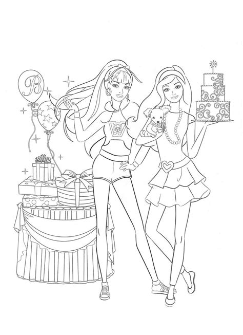 barbie coloring pages games evelynin geneva
