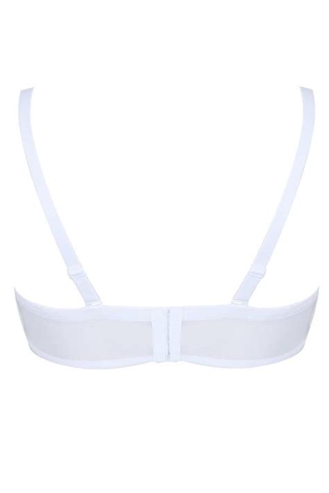 white lace moulded underwired multiway bra with removable straps