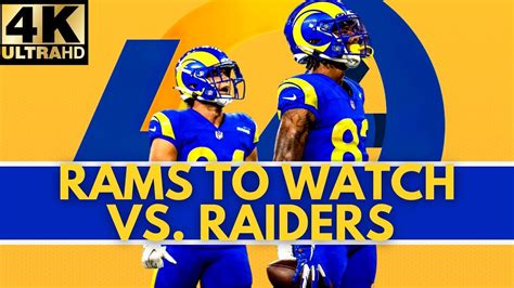 Rams To Watch Vs Raiders In Preseason Game Two Youtube