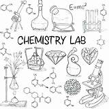Chemistry Science Coloring Pages Lab Sketch Equipment Drawing Drawings Hand Set Drawn Vector Doodles Laboratory School Kids Vintage Doodle Draw sketch template