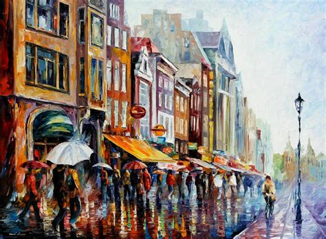 Amsterdam S Rain — Oil Painting