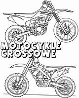 Crossowe Motocykle Wydrukuj Kolorowankę Kolorowanka sketch template