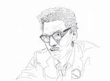 Bayard Rustin Portrait Behance sketch template