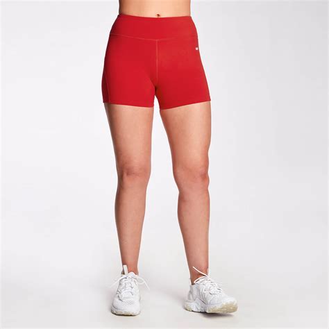 Mp Womens Power Booty Shorts Red Myprotein™