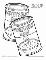 Coloring Soup Template Pages Food Cookbook Education Skills Life Worksheet Veggie Foods Alphabet Worksheets Recipes Choose Board sketch template