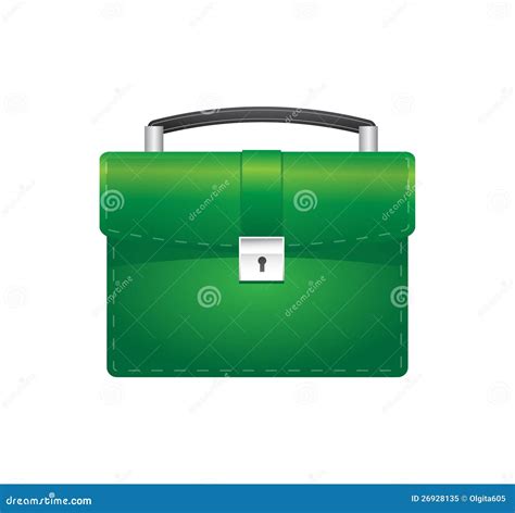 green case stock illustration illustration  briefcase