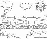 Coloring Pages Pre Christmas Trains Getcolorings Train Color sketch template