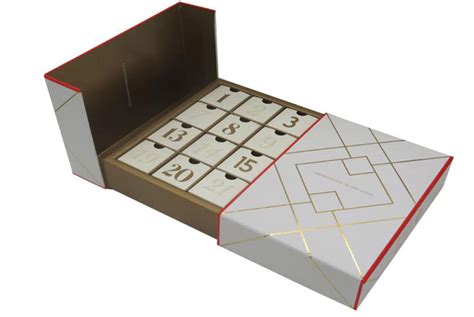handmade custom christmas advent calendar box gift drawer packaging