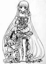 Chobits Chii Line Anime Coloring Pages Deviantart Manga Clamp Cute Book Animes Drawing Choose Board sketch template