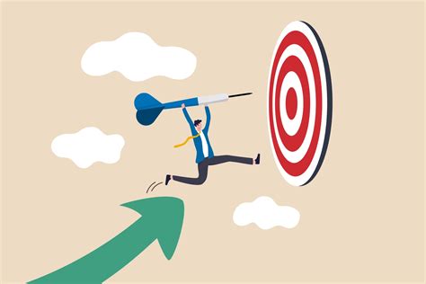 business target achievement  success  reaching  target  goal concept businessman