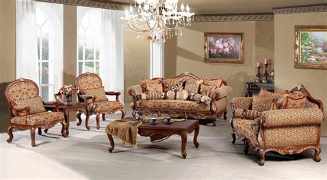 Madeleine Luxury Living Room Sofa Set Traditional