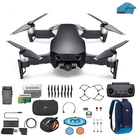 dji mavic pro fly  combo portable collapsible mini racing drone   total batteries dji