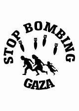 Bombing Gaza Stop Coloring sketch template