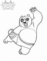 Panda Fu Kung Coloring Pages Giant Color Printable Print Kids Animals Po Sheet Ratings Yet Kungfu sketch template