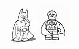 Coloring Superman Lego Pages Popular sketch template