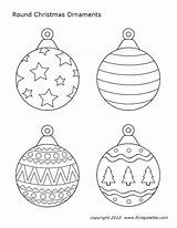 Ornaments sketch template