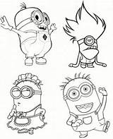 Minions Pages Colouring Coloring Topcoloringpages Print Color sketch template