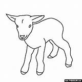 Goat Baby Clipart Coloring Lamb Sheet Pages Animals Animal Cute Online Printable Book Clipground Goats Thecolor sketch template