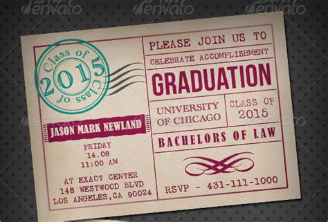 sample graduation card templates  ai ms word pages psd