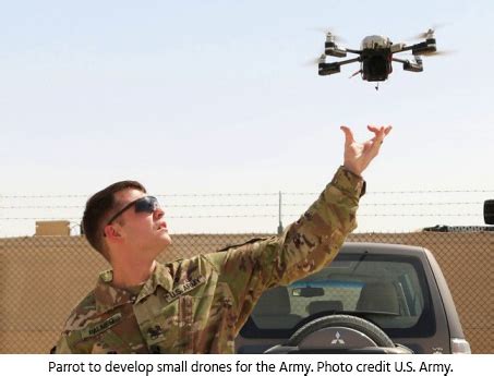 parrot  manufacture short range reconnaissance drone prototypes  dod