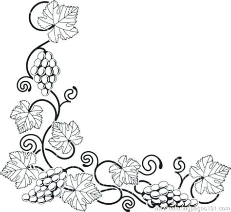 floral border coloring pages grape painting painting patterns grape
