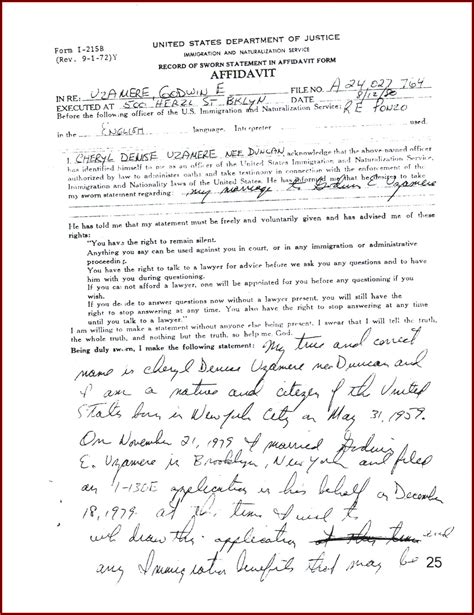 good faith marriage affidavit letter  letter resume template