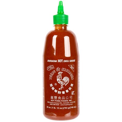 Huy Fong 28 Oz Sriracha Hot Chili Sauce 12 Case