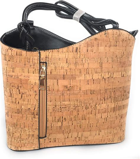 cork handbag  women fashionable vegan eco friendly hands freebest