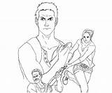 Uncharted Pages Coloring sketch template