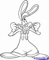 Rabbit Roger Coloring Jessica Pages Drawing Cartoon Draw Drawings Color Bunny Step Doodles Getcolorings Framed Coloriage Rabit Popular Rogger Disney sketch template
