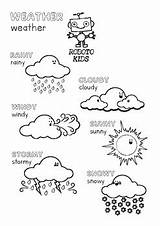 Weather Color Cut Kids Pay sketch template
